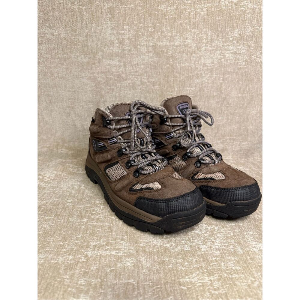 RedHead Women's McKinley Genuine Suede Leather Lace Up Hiking Boots Brown Sz 10